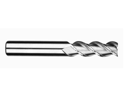 For aluminum alloy processing 3 flutes square end mills